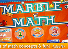 Marble Math game
